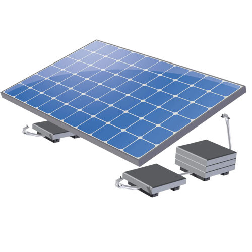Montageset Flachdach VALK 17° für Solarmodule