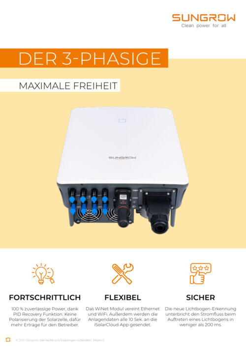 SUNGROW String-Wechselrichter SG5.0-12RT dreiphasig – Bild 4