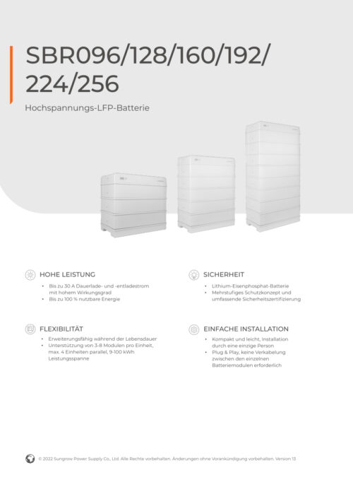 Sungrow Batterie Speicherset 19,2KW SBR192 6x 3,2kWh + Steuereinheit – Bild 3