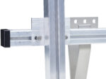 Cross connector plate for mounting rails