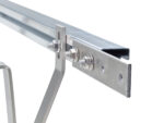 Perforated sheet 4-hole connector for mounting rails