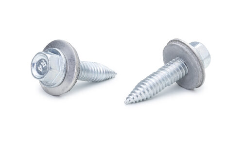 Thin sheet drilling screws with EPDM sealing disc