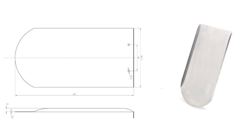 Basic beaver tail tile (aluminium) - Image 4