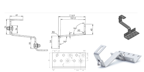 Basic roof hook (stainless steel | 3x adjustable | high bracket) - Image 3
