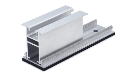 Short rail High bead click (high) pre-drilled + EPDM