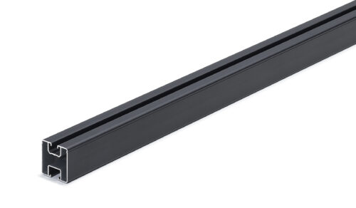 40x40 ALU Montageprofil Montageschiene in 3,6m Länge, schwarz