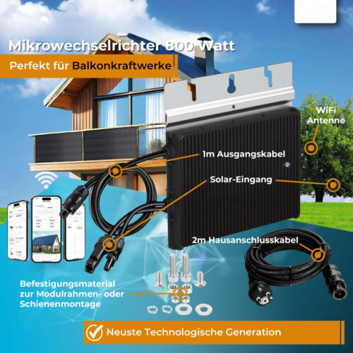 Balcony power plant 860W bifazial Full-Black - Image 2