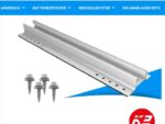 K2 MiniRail MK2 Set - Sloping roof trapezoidal sheet