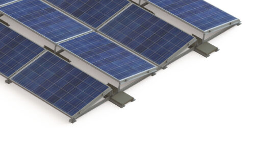 Flat East-West Flachdachsystem für Photovoltaik in Ost-West-Ausrichtung