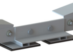 Flat East/West short connector - aluminium connection for PV systems