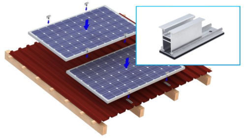 Klickfix photovoltaic mounting on sheet roof with standing seam (Kopie) (Kopie) (Kopie) (Kopie) (Kopie)