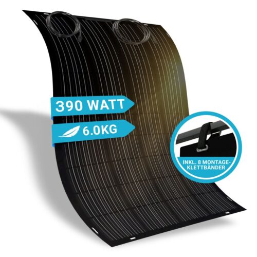 Flexibles Solarmodul Full-Black 390W DB390 Rückbox